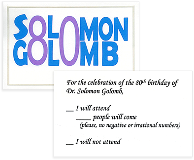 Памяти Соломона Голомба (1932-2016): автора регистра сдвига с линейной обратной связью максимальной длины и полиомино - 27