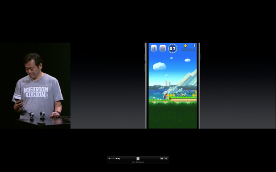 Apple начала презентацию с игры SuperMario Run