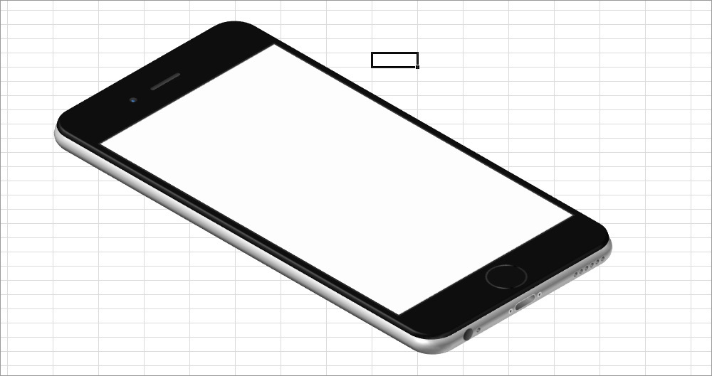 ExcelArt – изометрия «на халяву». Рисуем псевдообъемный телефон без 3D и Фотошопа - 23