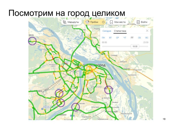 Выявление проблем дорожной сети с помощью Яндекс.Пробок. Лекция в Яндексе - 14