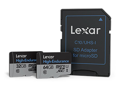 Карточки памяти Lexar High-Endurance microSD поддерживают интерфейс UHS-I
