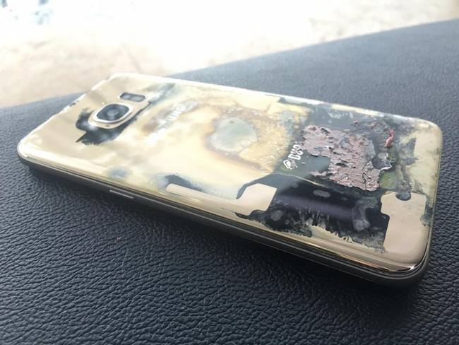 На Филиппинах зарегистрирован еще один случай возгорания смартфона Samsung Galaxy S7 edge