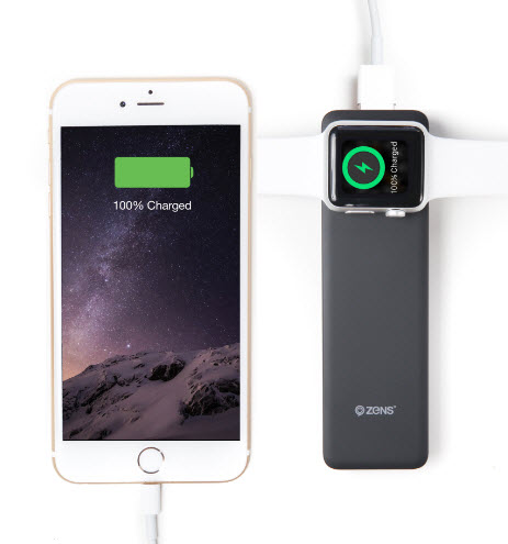 Zens выпустила портативный аккумулятор для одновременной зарядки iPhone и Apple Watch 