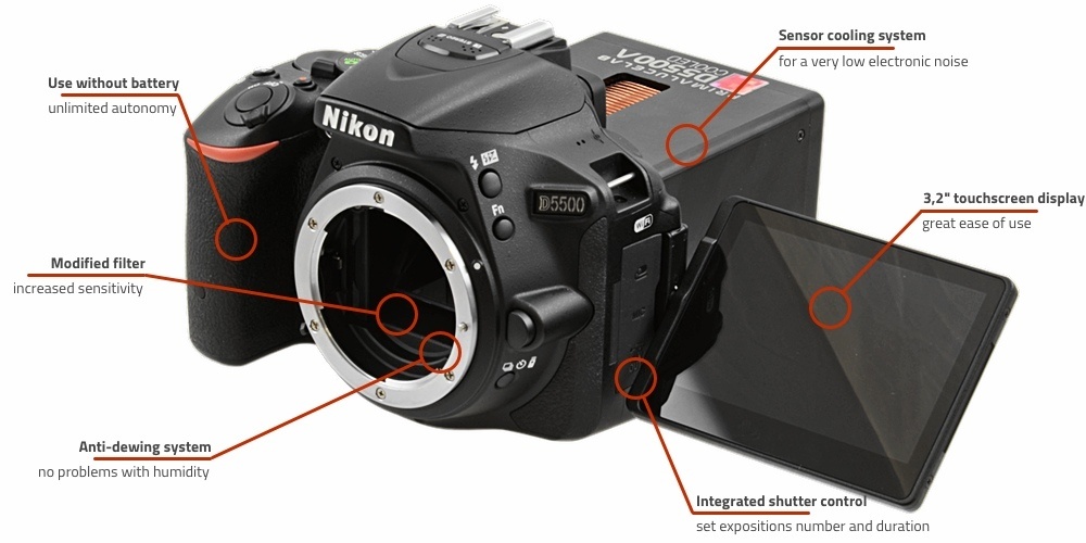 Охлаждённая Nikon D5500a делает потрясающие фотографии космоса - 3