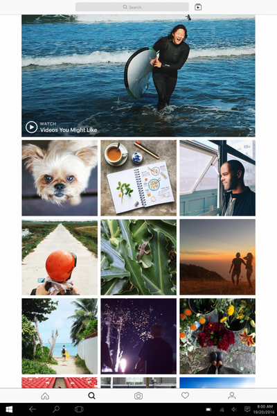 Instagram для Windows 10 имеет ограничения