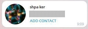 Почему я больше не нажимаю кнопку «Add contact» в Telegram - 3