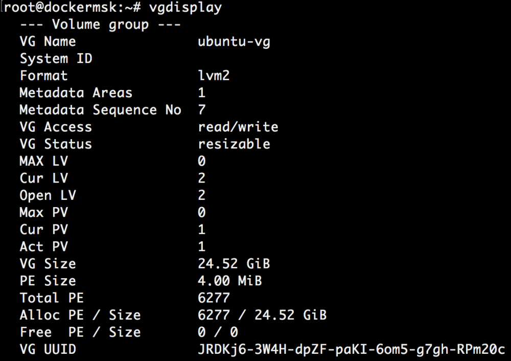 Добавляем места на диске для Linux–сервера в облаке Azure Pack Infrastructure, а заодно и разбираемся с LVM - 18