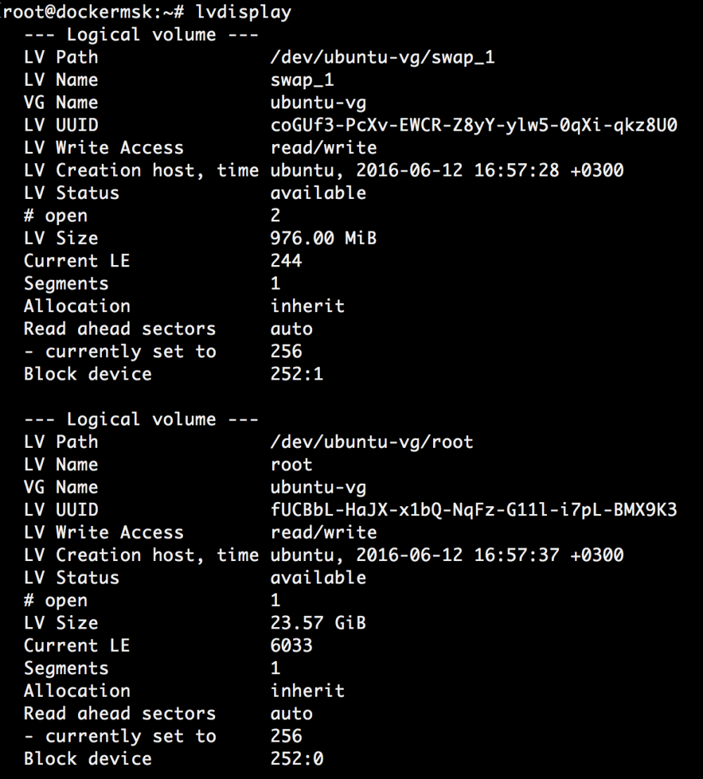 Добавляем места на диске для Linux–сервера в облаке Azure Pack Infrastructure, а заодно и разбираемся с LVM - 21