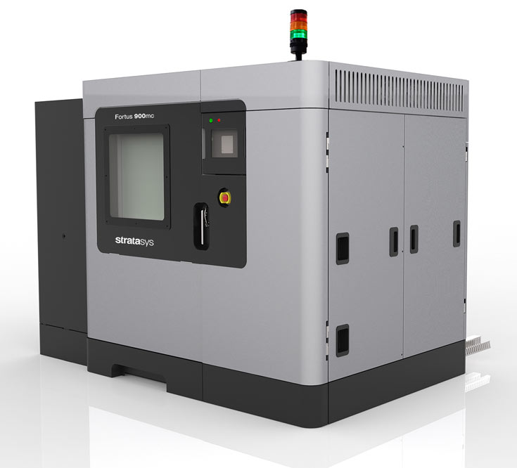 В 3D-принтере Stratasys Fortus 900mc используется технология послойного наплавления