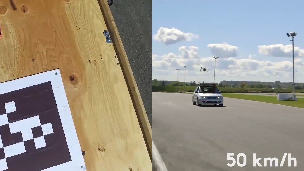 Мультикоптеры научились подсаживаться на крыши движущихся автомобилей - 1