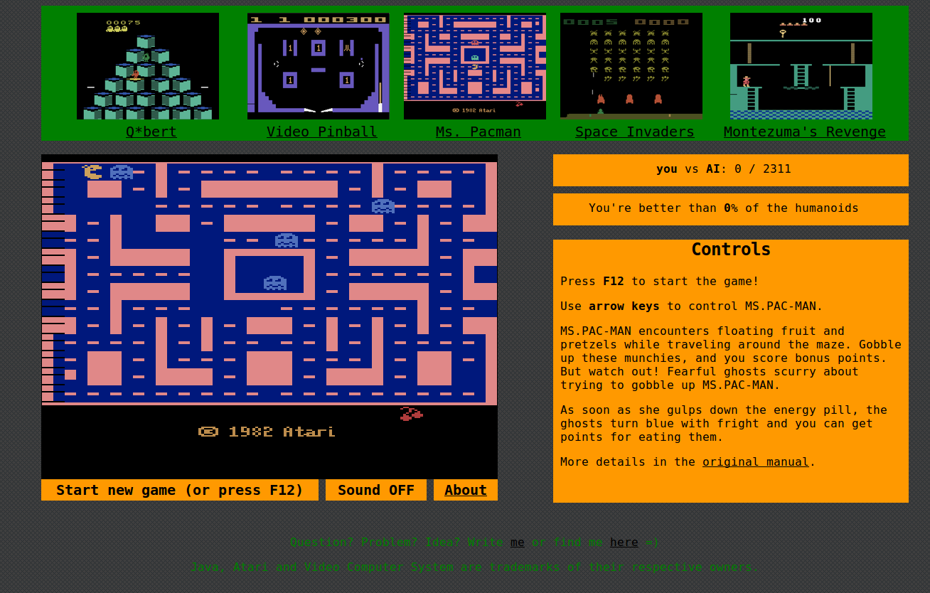 Сбор данных Atari 2600 для обучения с подкреплением - 1
