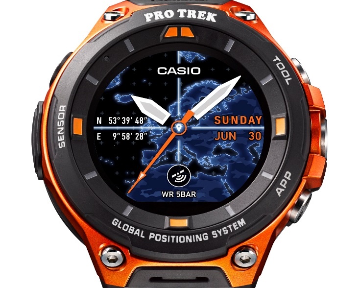 Умные часы Casio Pro Trek WSD-F20 получили модуль GPS