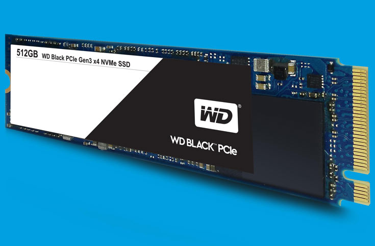 Твердотельные накопители WD Black PCIe оснащены интерфейсом PCIe Gen3 x4