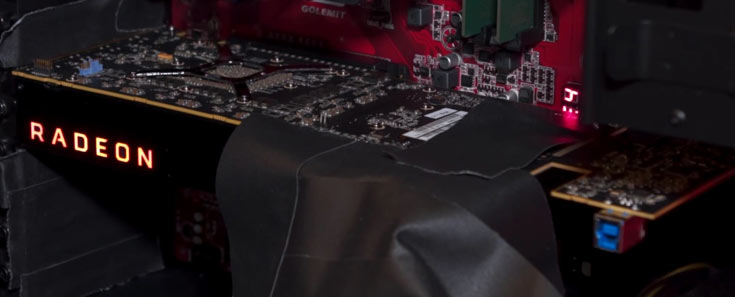 Инженерный образец карты на новом GPU оснащен воздушным охладителем