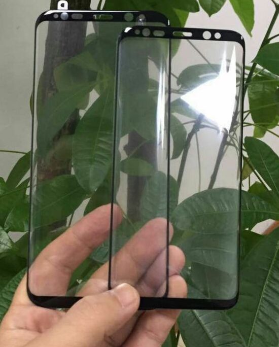 Поставщик опубликовал изображения стекла, которое покрывает экран смартфона Samsung Galaxy S8