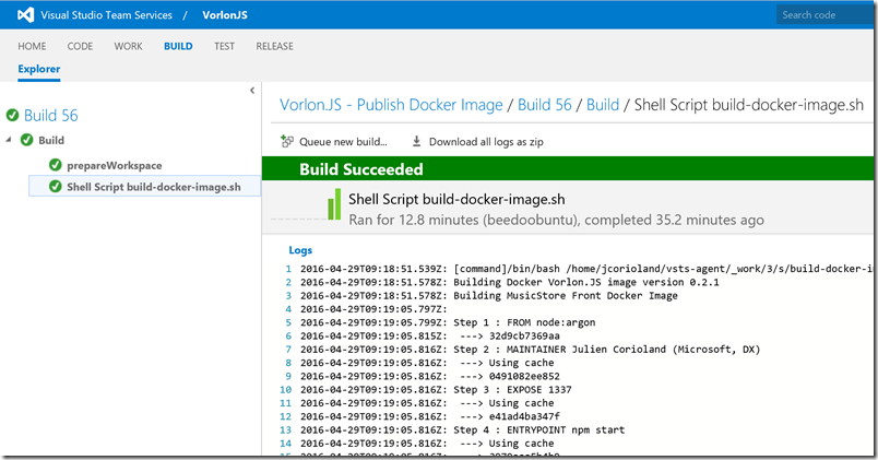 Как мы внедряли DevOps: публикация образа в Docker Hub с помощью Visual Studio Team Services - 7