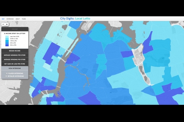 В МТИ собрали данные по тратам на лотереи и бедности района, нанеся их на карту - 2