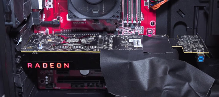 Инженерный образец карты на новом GPU AMD
