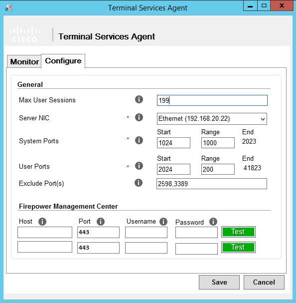 Аутентификация пользователей терминальных серверов на FirePOWER - 2