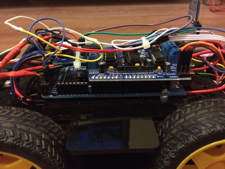 Робомобиль на базе Arduino Mega 2560 с Bluetooth управлением и автономным движением с объездом препятствий - 10