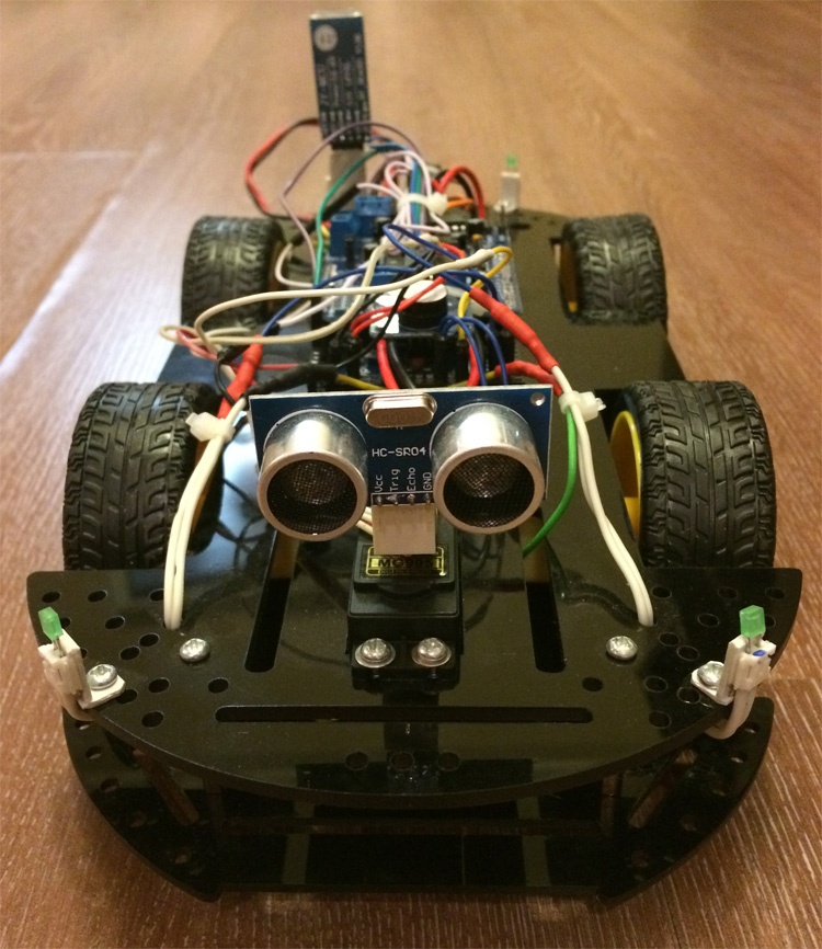 Робомобиль на базе Arduino Mega 2560 с Bluetooth управлением и автономным движением с объездом препятствий - 2