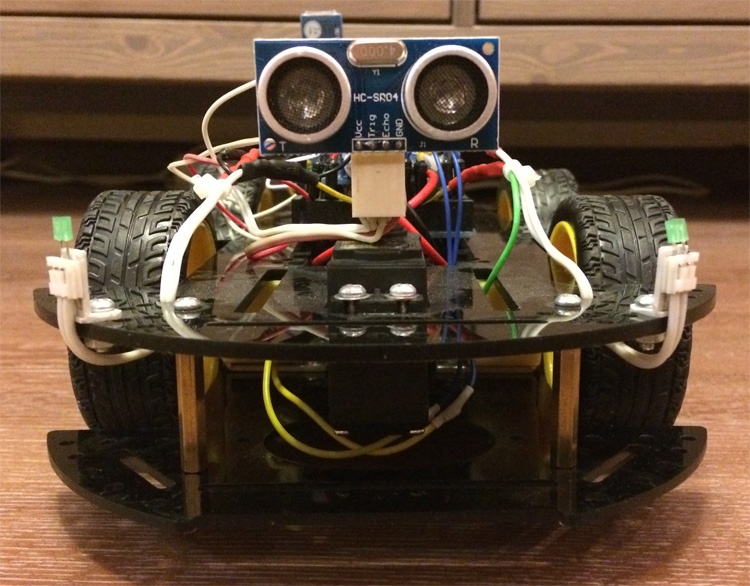 Робомобиль на базе Arduino Mega 2560 с Bluetooth управлением и автономным движением с объездом препятствий - 8
