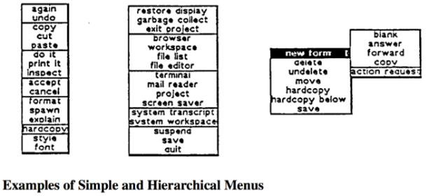 SmallTalk menu