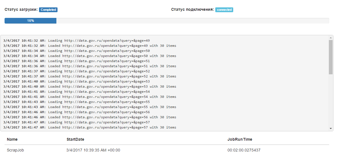 Разработка веб-скрапера для извлечения данных с портала открытых данных России data.gov.ru - 8