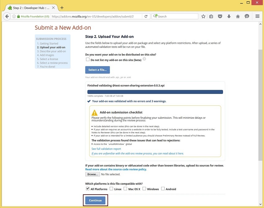 Скриншаринг на сайте по WebRTC из браузера Mozilla Firefox - 10