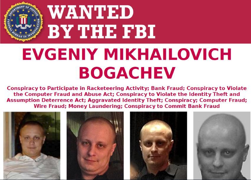 За российского хакера Евгения Богачева ФБР назначило награду в $3 млн - 1