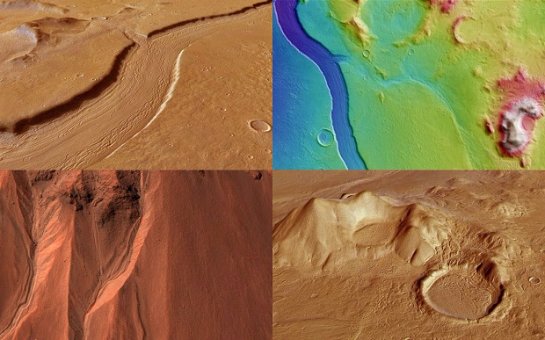 На Марсе есть реки с соленой водой