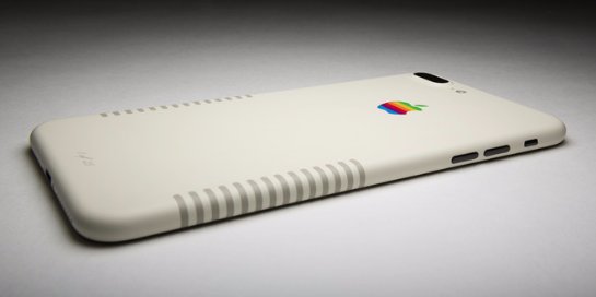 iPhone 7 Plus в стиле винтажного Macintosh