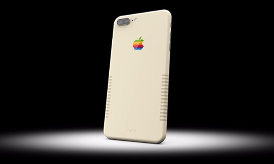 iPhone 7 Plus в стиле винтажного Macintosh