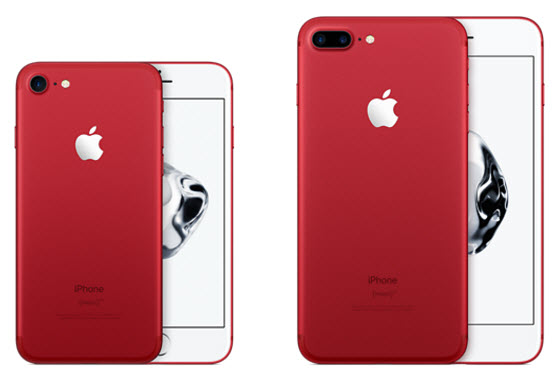 Apple представила красный iPhone 7 и iPhone SE с 32 и 128 ГБ флэш-памяти