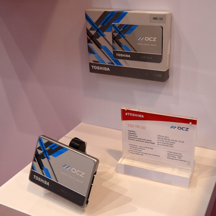 Основу экспозиции Toshiba на выставке CeBIT 2017 составили HDD, SSD и флэш-накопители 