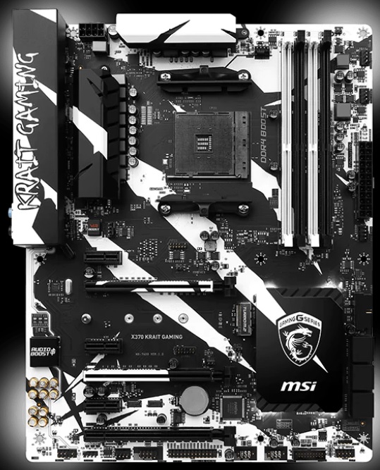 Плата MSI X370 Krait Gaming рассчитана на ЦП с гнездом AM4