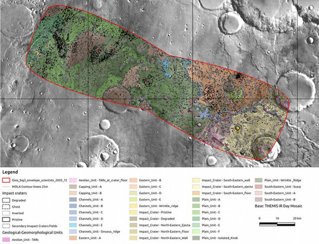 Определены два возможных места посадки марсохода программы «Экзомарс» - 3