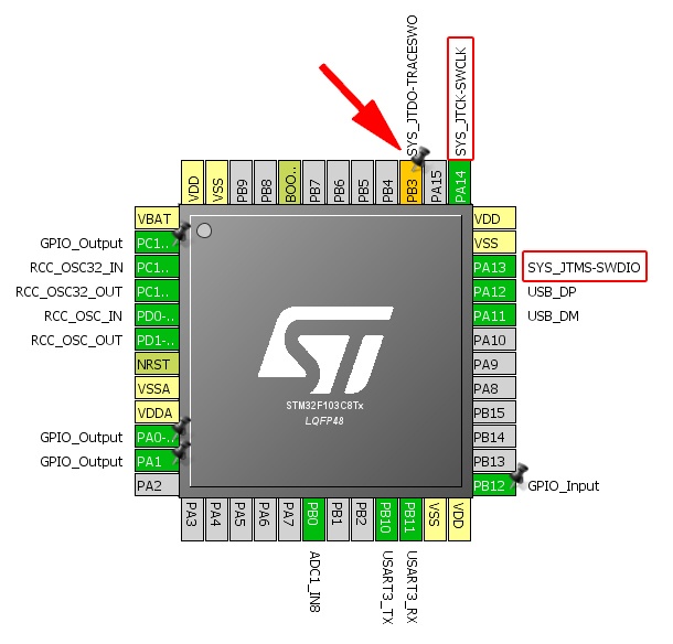 Доработка китайского ST-Link v2: добавляем интерфейс вывода отладочной информации SWO и ногу Reset - 6