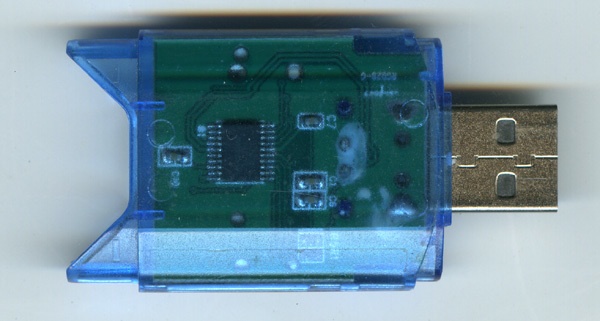 Анатомия и клонирование USB адаптера для SD-карты - 3