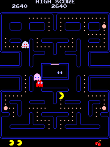 Прохождение сквозь призраков в Pac-Man - 1