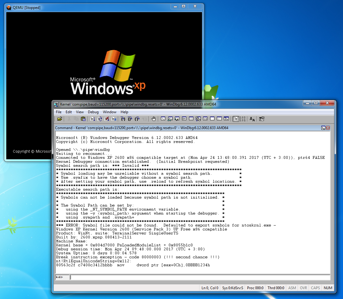 Как удалённо отлаживать через WinDbg не включая отладочный режим Windows - 6