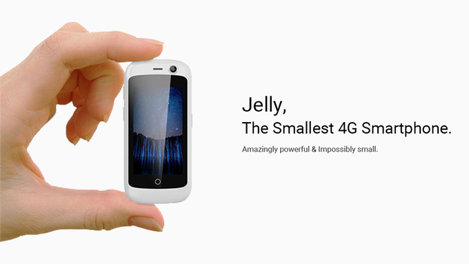 Смартфон Uniherz Jelly является самым маленьким среди поддерживающих 4G