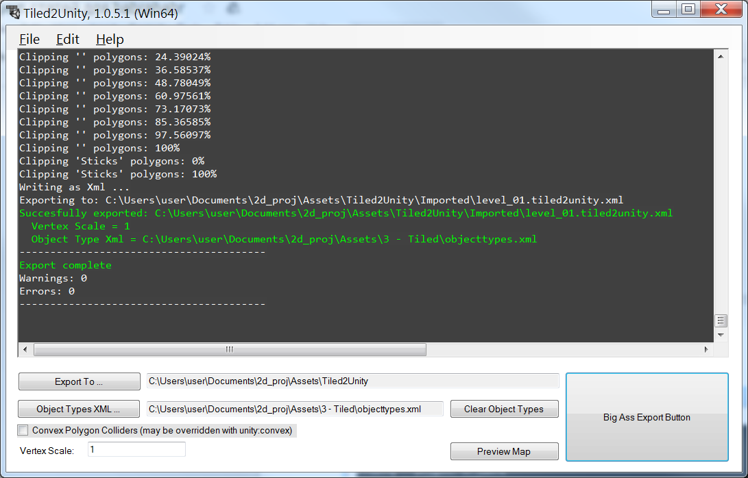 Tiled2Unity: экспорт из Tiled Map Editor в Unity - 4 Tiled2Unity: экспорт из Tiled Map Editor в Unity - 4