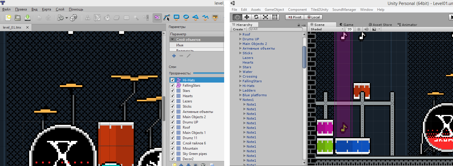 Tiled2Unity: экспорт из Tiled Map Editor в Unity - 5 Tiled2Unity: экспорт из Tiled Map Editor в Unity - 5
