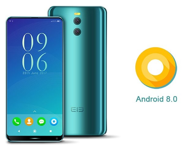 Elephone уже рекламирует безрамочный смартфон с ОС Android 8
