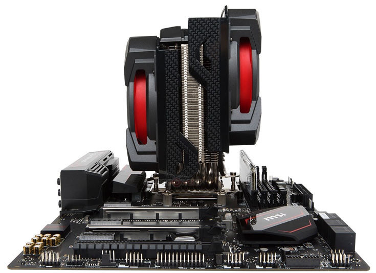 Охладитель MSI Core Frozr XL совместим со всеми современными процессорами AMD и Intel с TDP до 250 Вт