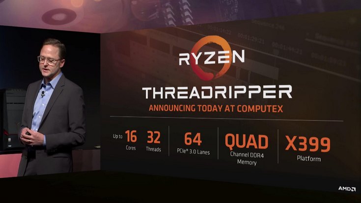 AMD раскрыла подробности о CPU Threadripper