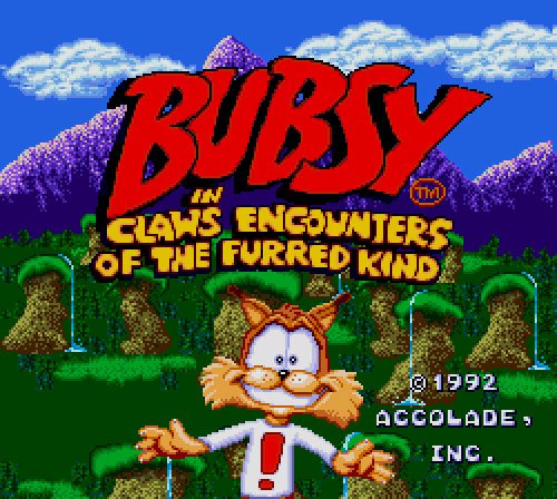 Bubsy Sega license