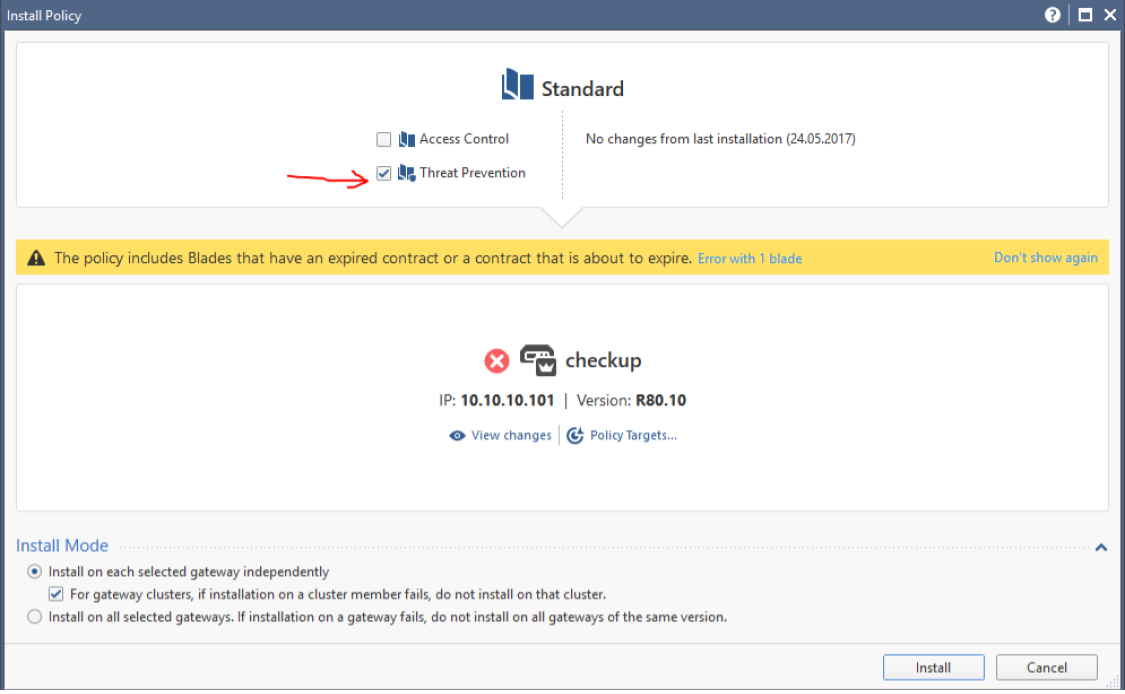 Check Point Security CheckUP — R80.10. Часть 3 - 34