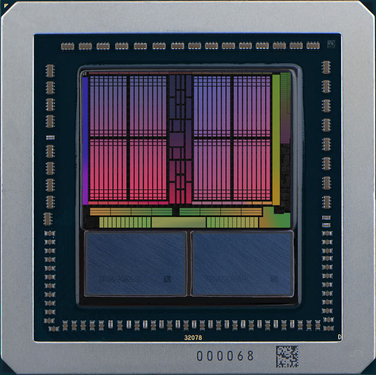 На памяти, расположенной рядом с GPU, нанесена маркировка GPA022GA2656